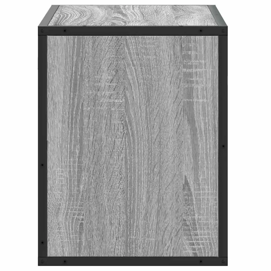 Meuble TV sonoma gris 60x31x39,5 cm bois d'ingénierie et métal - 5