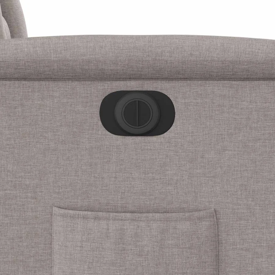 Fauteuil inclinable électrique taupe tissu - 13