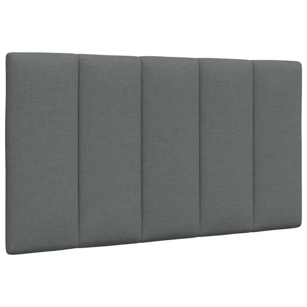 Coussin de tête de lit Hanko gris foncé 90 cm tissu