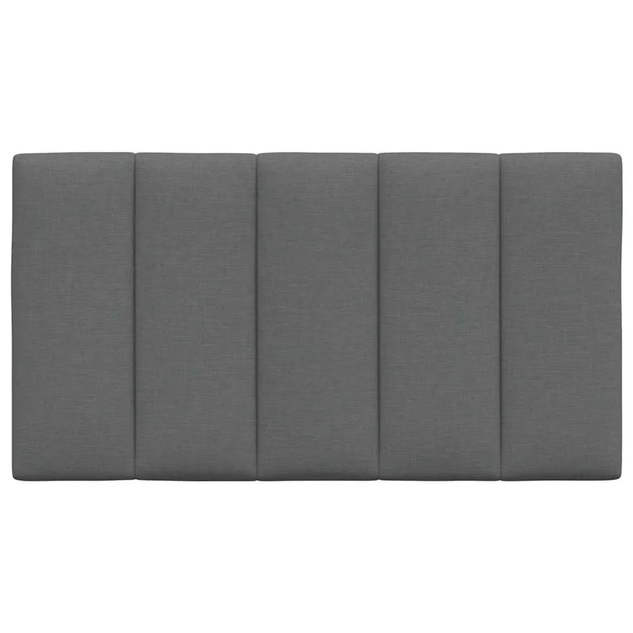 Coussin de tête de lit Hanko gris foncé 90 cm tissu - 4