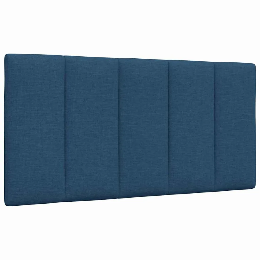 Coussin de tête de lit Hanko bleu 100 cm tissu