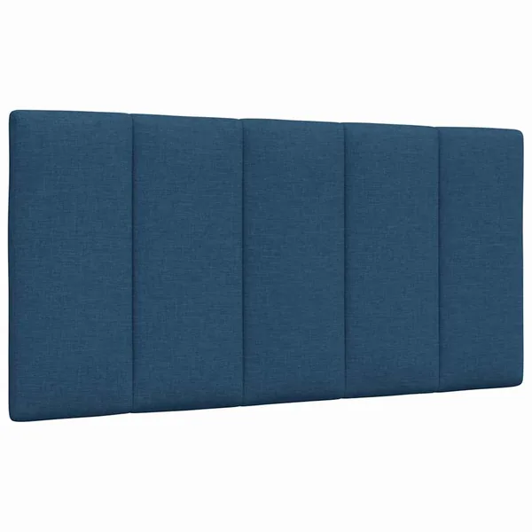 Coussin de tête de lit Hanko bleu 100 cm tissu