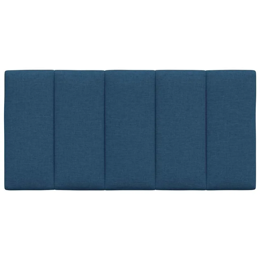 Coussin de tête de lit Hanko bleu 100 cm tissu - 4