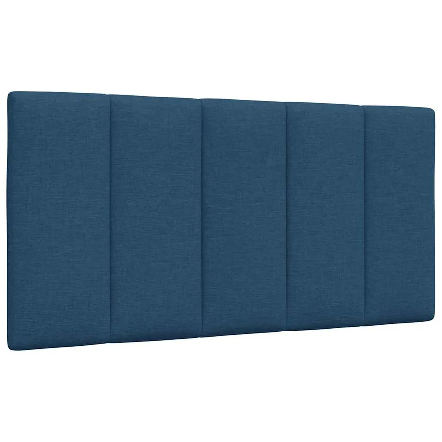 Cadre de lit sans matelas Hanko bleu 100x200 cm tissu - 7