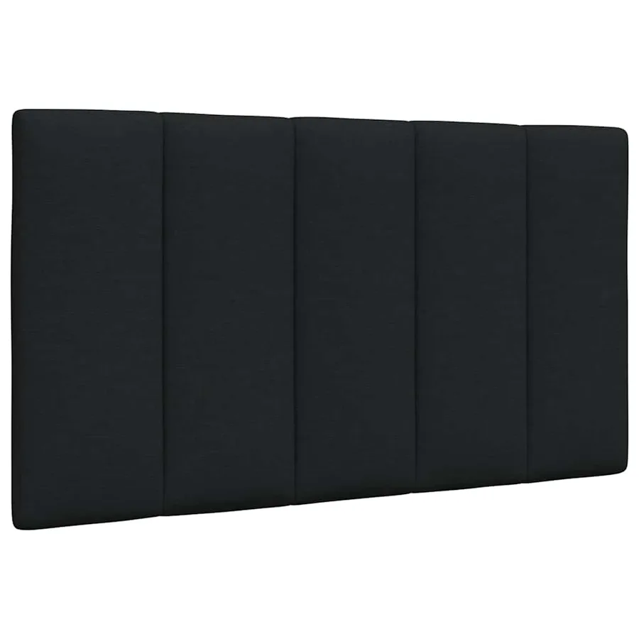 Lit avec matelas Hanko noir 90x190 cm tissu - 9