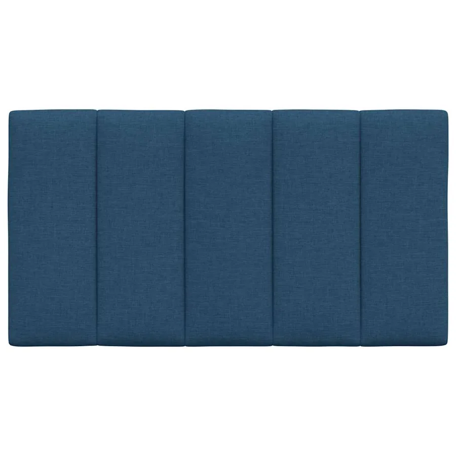 Coussin de tête de lit Hanko bleu 90 cm tissu - 4