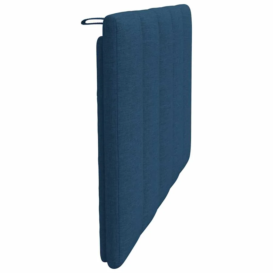 Coussin de tête de lit Hanko bleu 90 cm tissu - 5