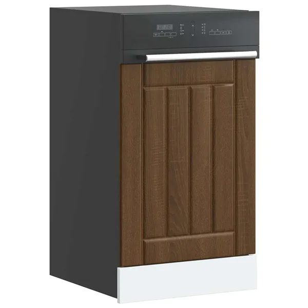 Panneau de lave-vaisselle Lucca chêne marron bois d'ingénierie