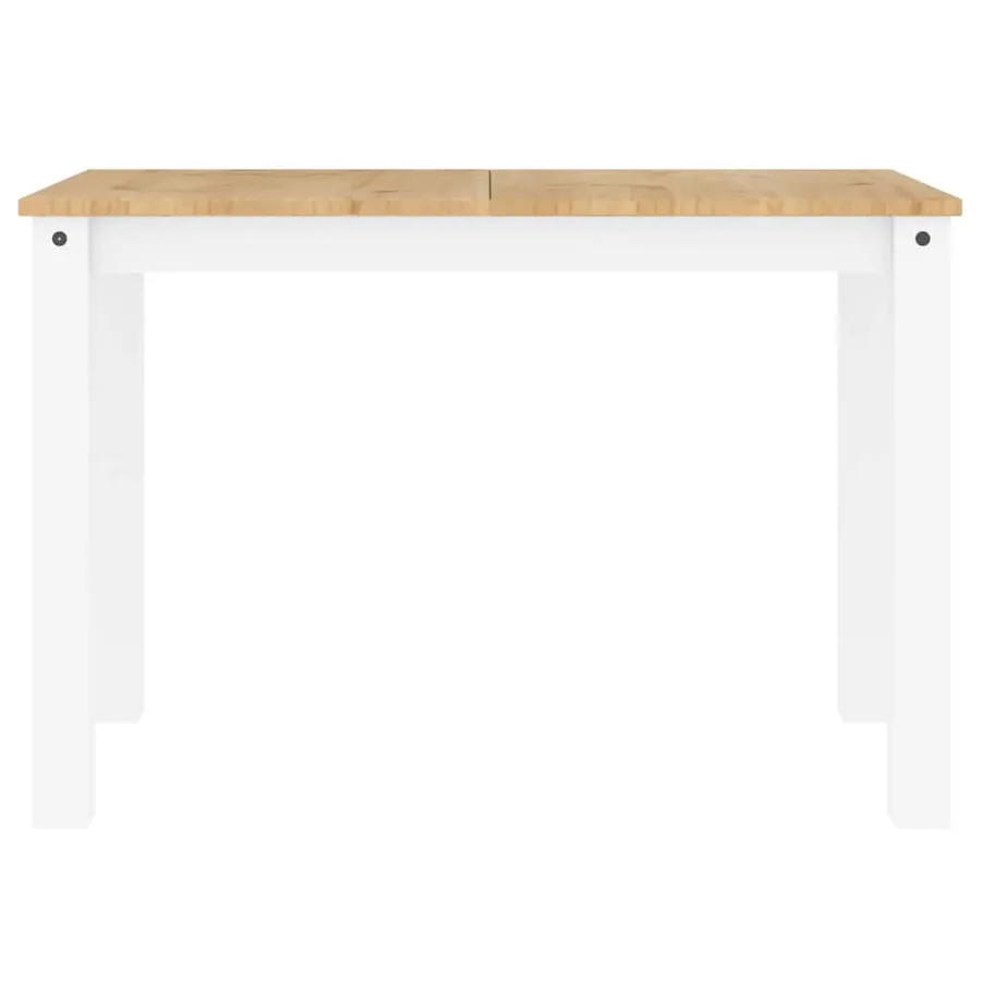 Ensemble à manger PANAMA 4 pcs blanc bois de pin massif - 10