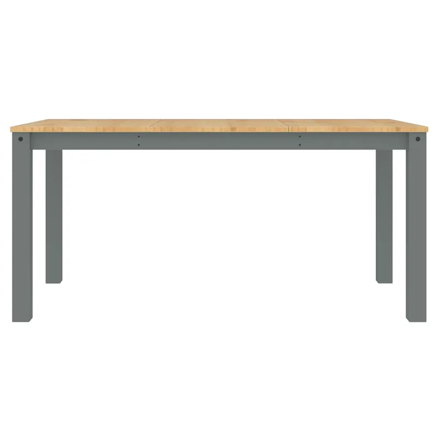 Ensemble à manger PANAMA 3 pcs gris bois de pin massif - 9