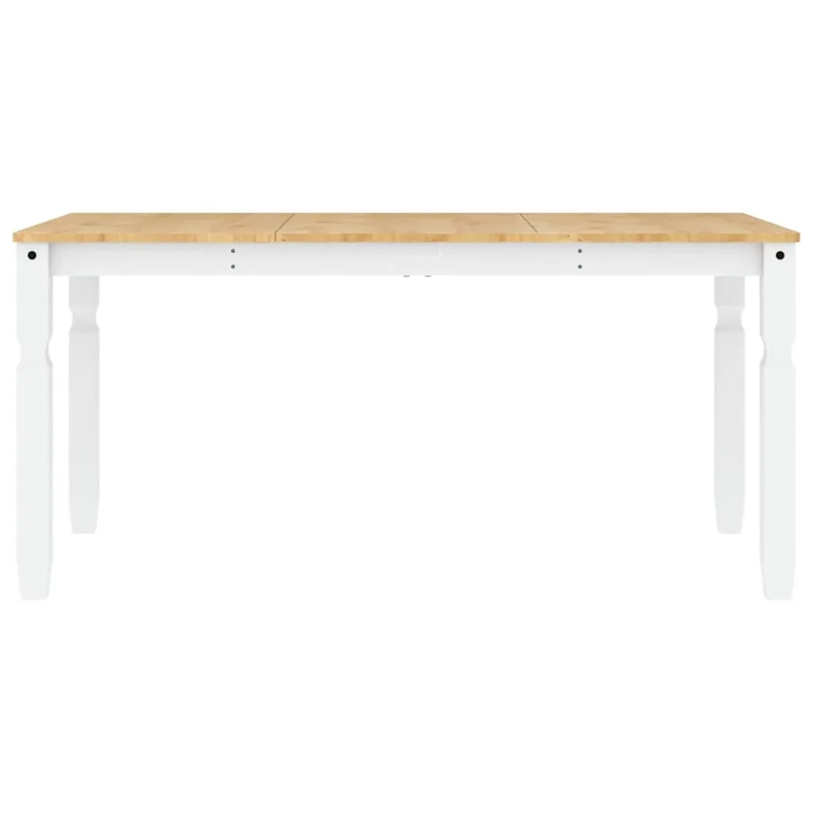 Ensemble à manger PANAMA 5 pcs blanc bois de pin massif - 9