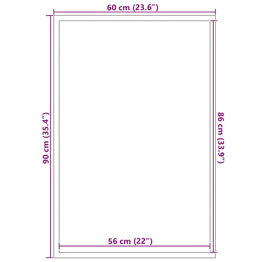Paillasson anthracite 60x90 cm - 7