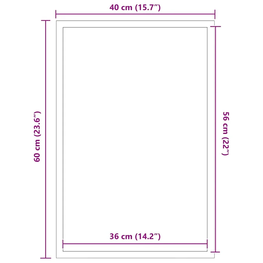 Paillasson Marron 40x60 cm - 7