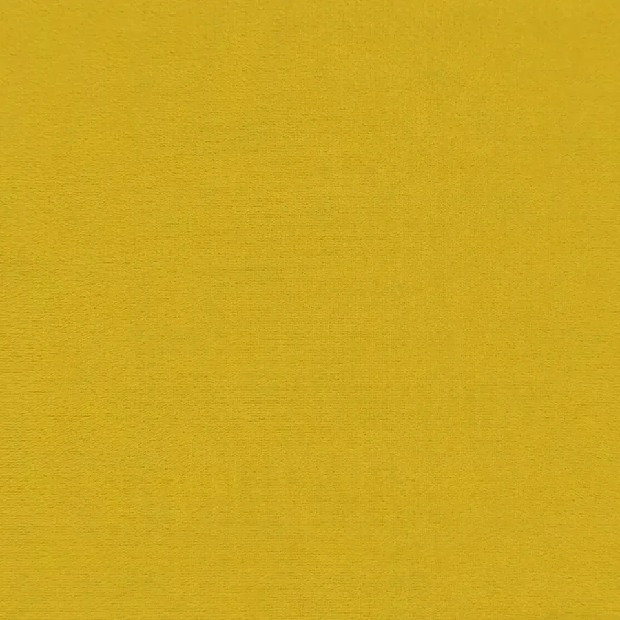 Chaise de relaxation avec tabouret jaune velours - 11