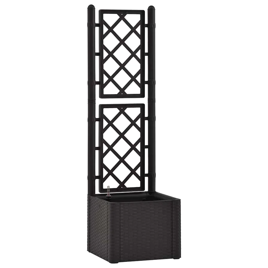 Lit surélevé de jardin treillis système d'arrosage Anthracite - 2