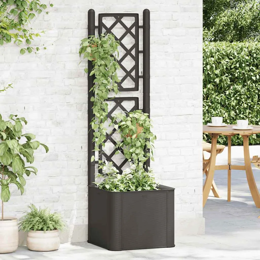 Garden raised bed trellis watering system Anthracite - 3