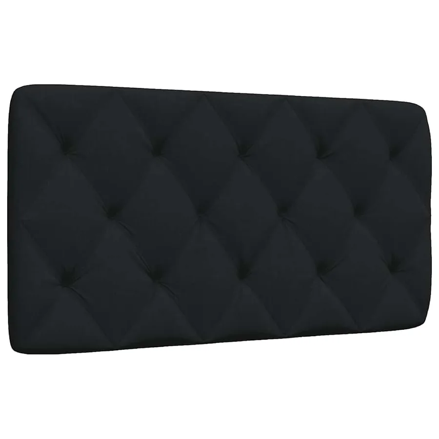 Coussin de tête de lit noir 100 cm tissu