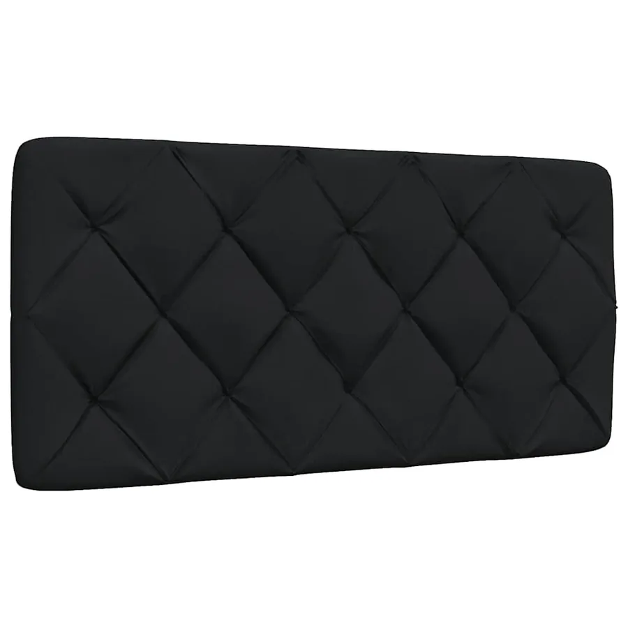 Lit avec matelas noir 100x200 cm tissu - 9