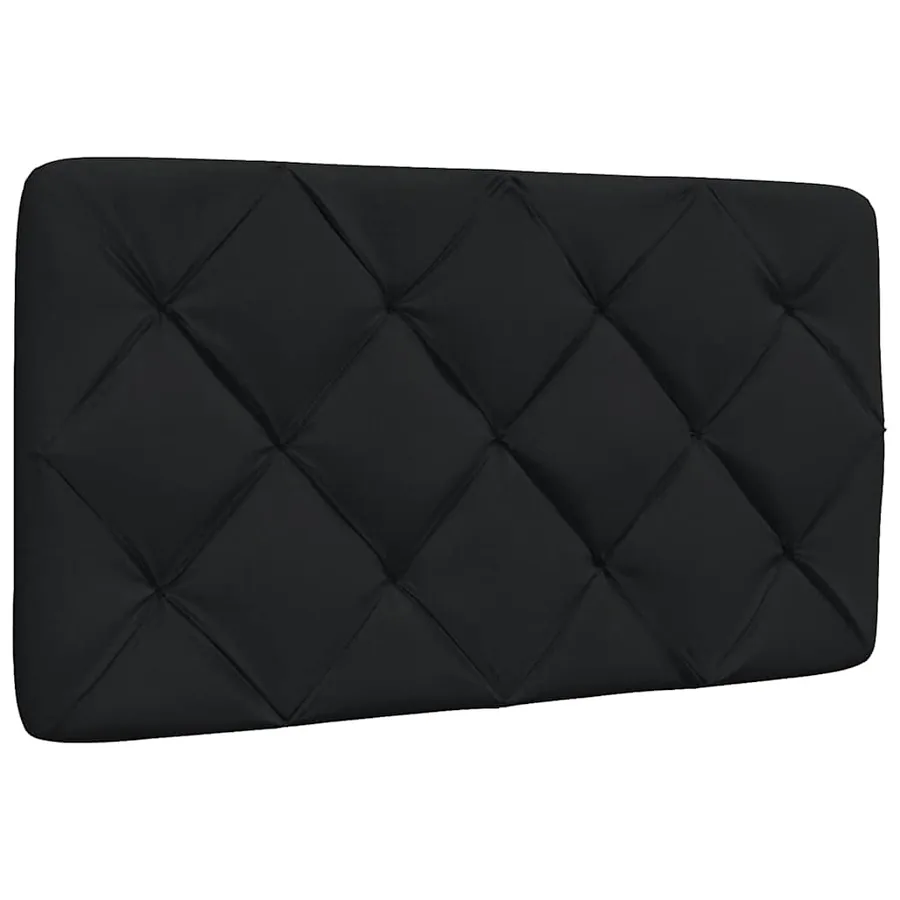 Lit avec matelas noir 80x200 cm tissu - 9