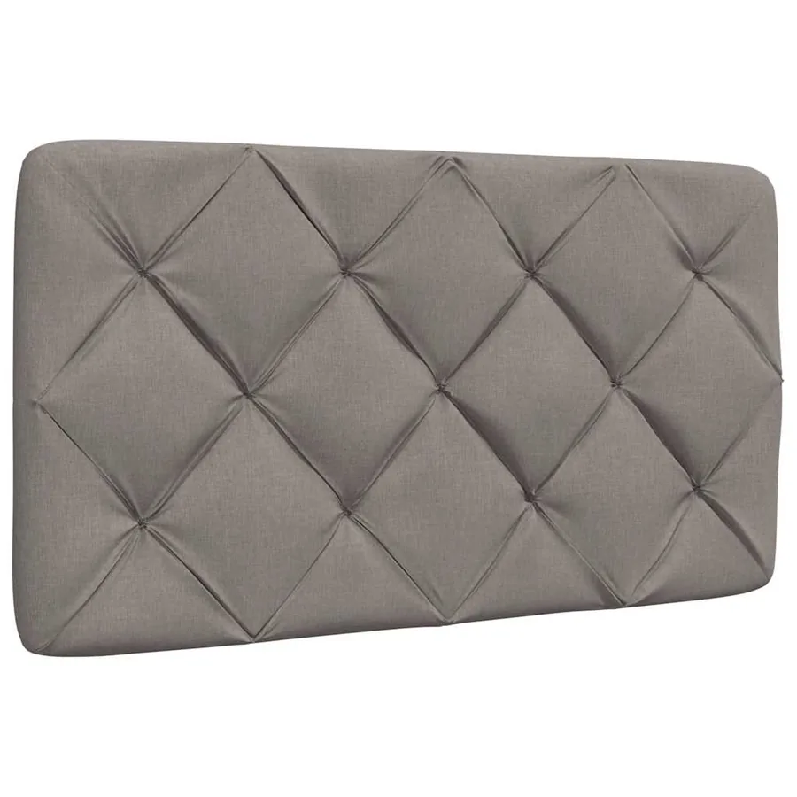 Lit avec matelas taupe 80x200 cm tissu - 9