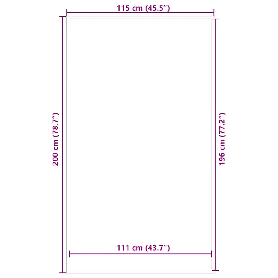 Paillasson gris 115x200 cm - 7