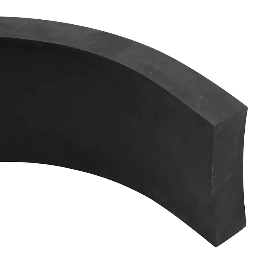 Bordure en caoutchouc de chasse-neige noir 180x10x2 cm - 4