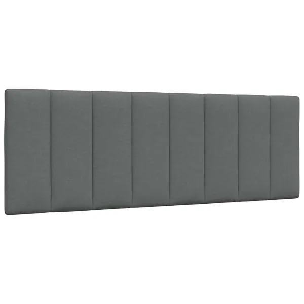 Coussin de tête de lit Hanko gris foncé 120 cm tissu