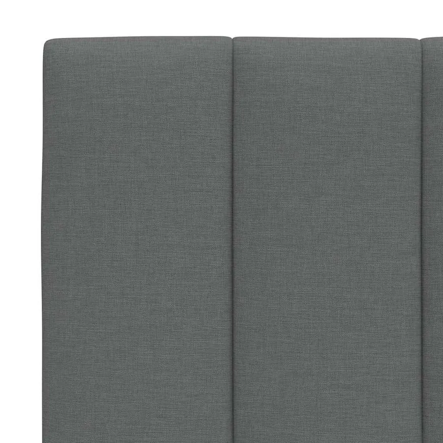 Coussin de tête de lit Hanko gris foncé 120 cm tissu - 7