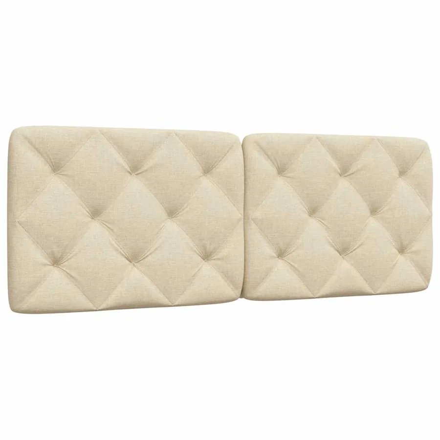 Coussin de tête de lit crème 140 cm tissu