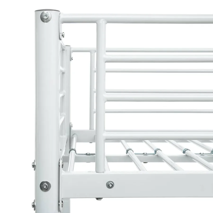 Cadre de lit superposé sans matelas Blanc 140x200 cm/90x200 cm - 5