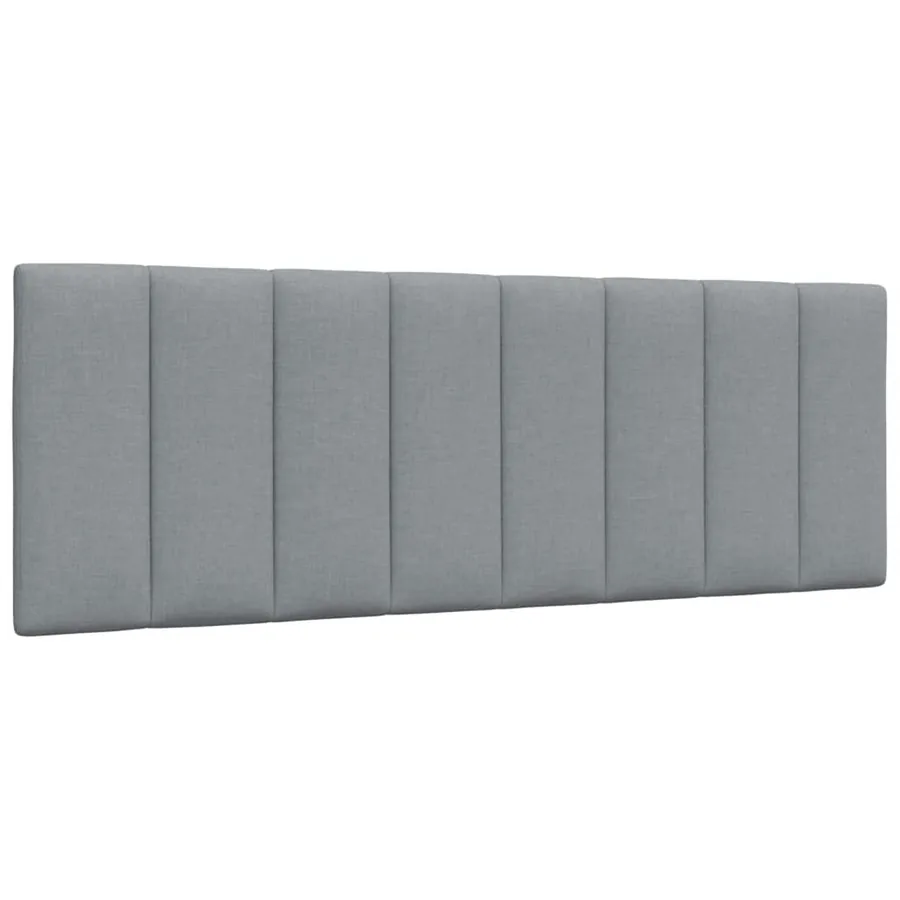 Cadre de lit sans matelas Hanko gris clair 120x200 cm tissu - 8