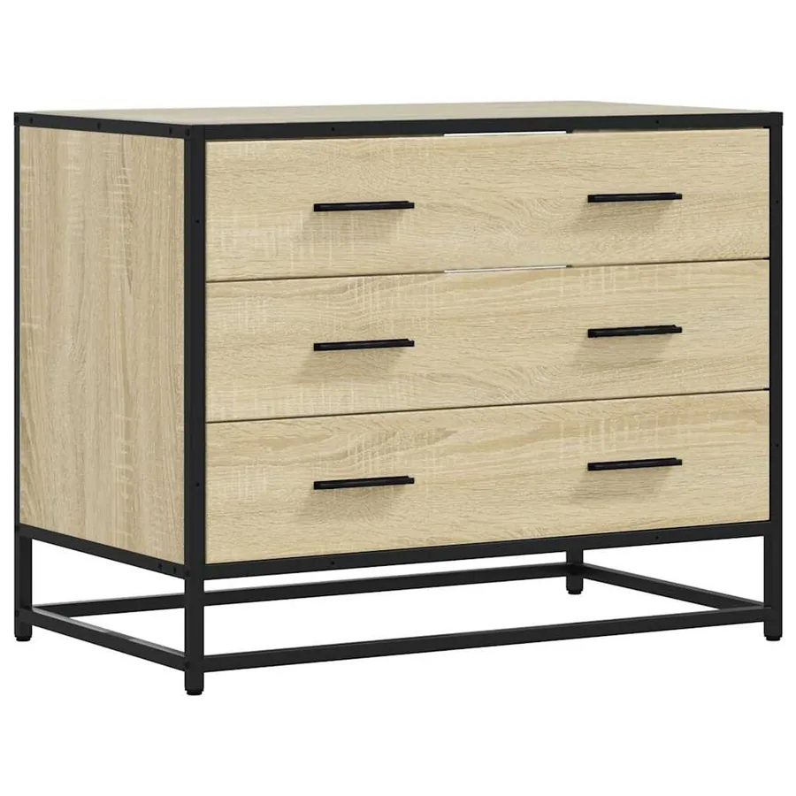 Commode chêne sonoma 70x41x56 cm bois d'ingénierie - 2
