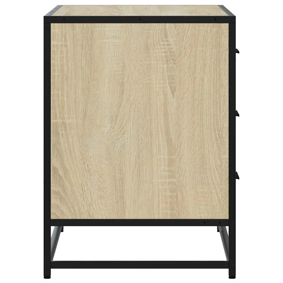 Commode chêne sonoma 70x41x56 cm bois d'ingénierie - 6