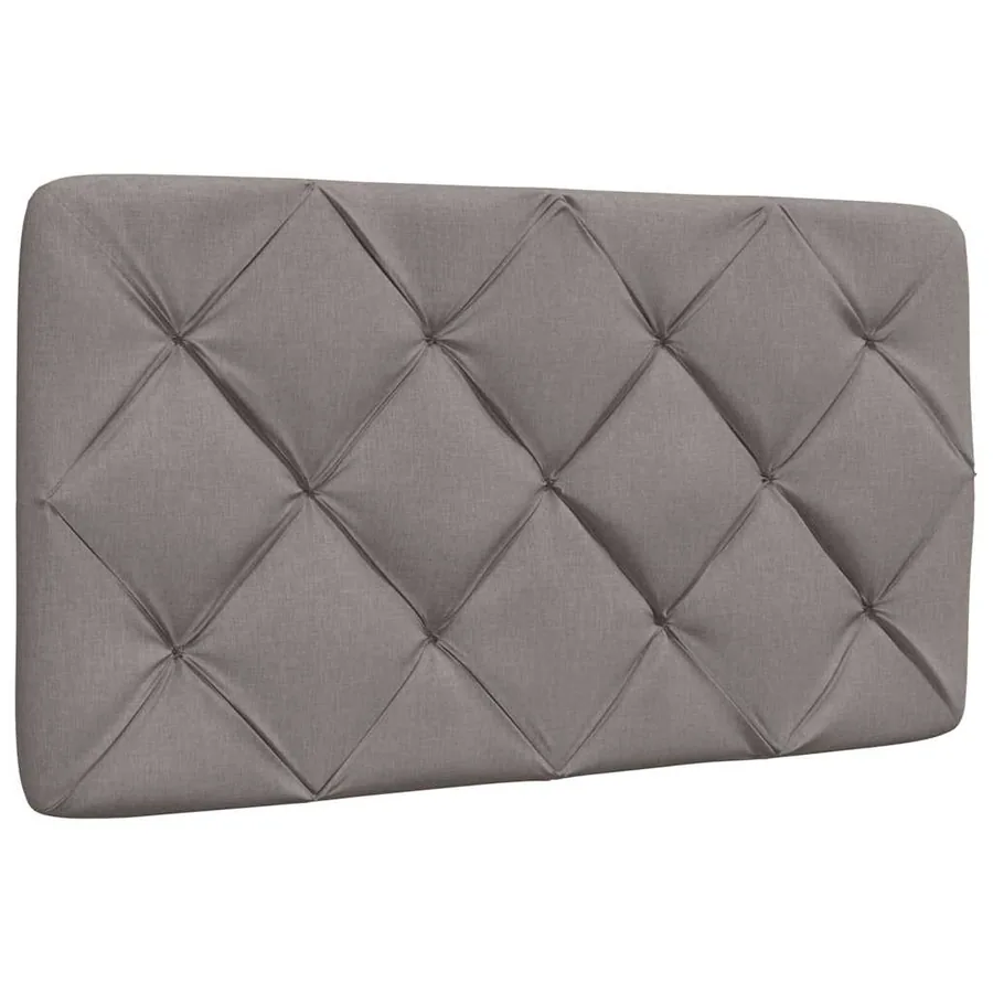 Cadre de lit sans matelas taupe 90x200 cm tissu - 7