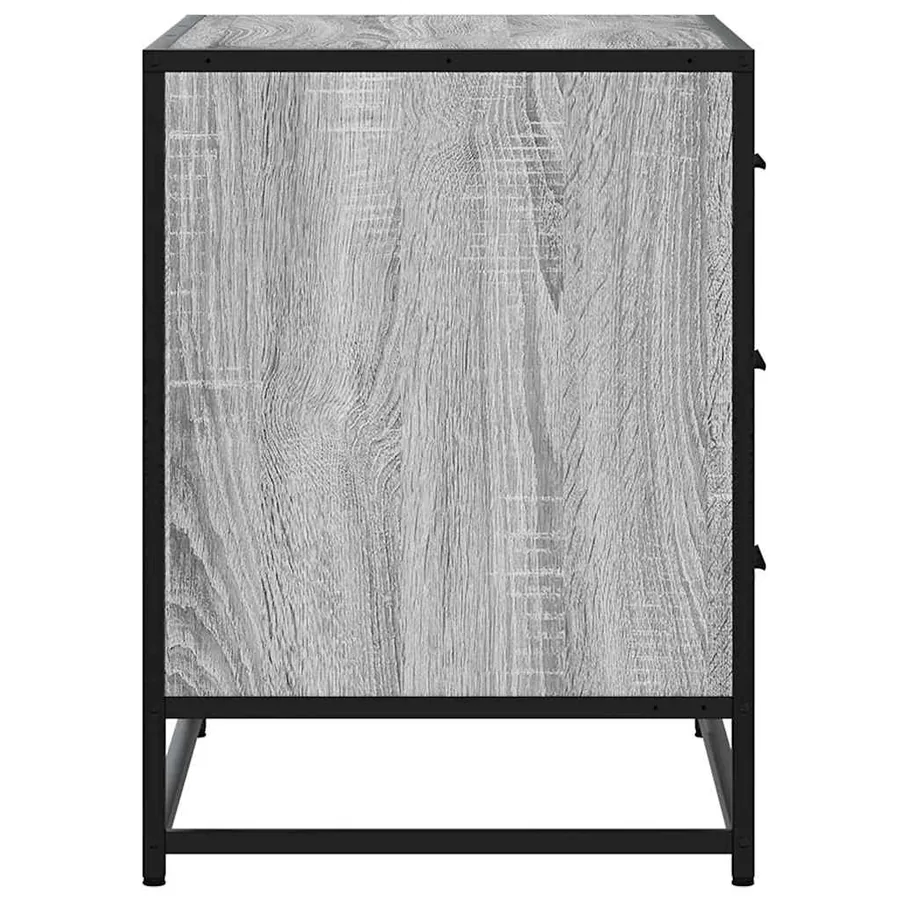 Commode sonoma gris 70x41x56 cm bois d'ingénierie - 6