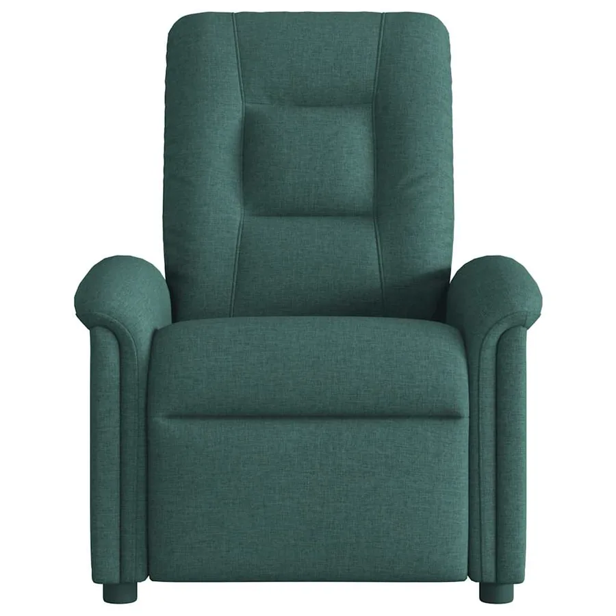 Fauteuil de massage inclinable Vert foncé Tissu - 3