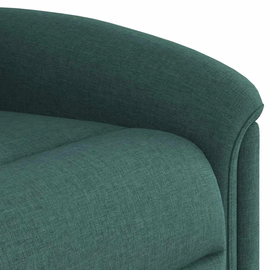 Fauteuil de massage inclinable Vert foncé Tissu - 9