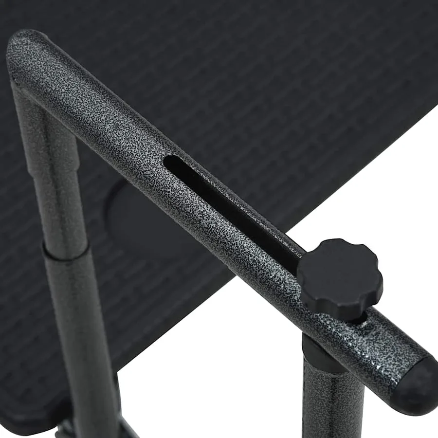 Table de balcon Noir 60x64x83,5 cm Plastique Aspect de rotin - 7