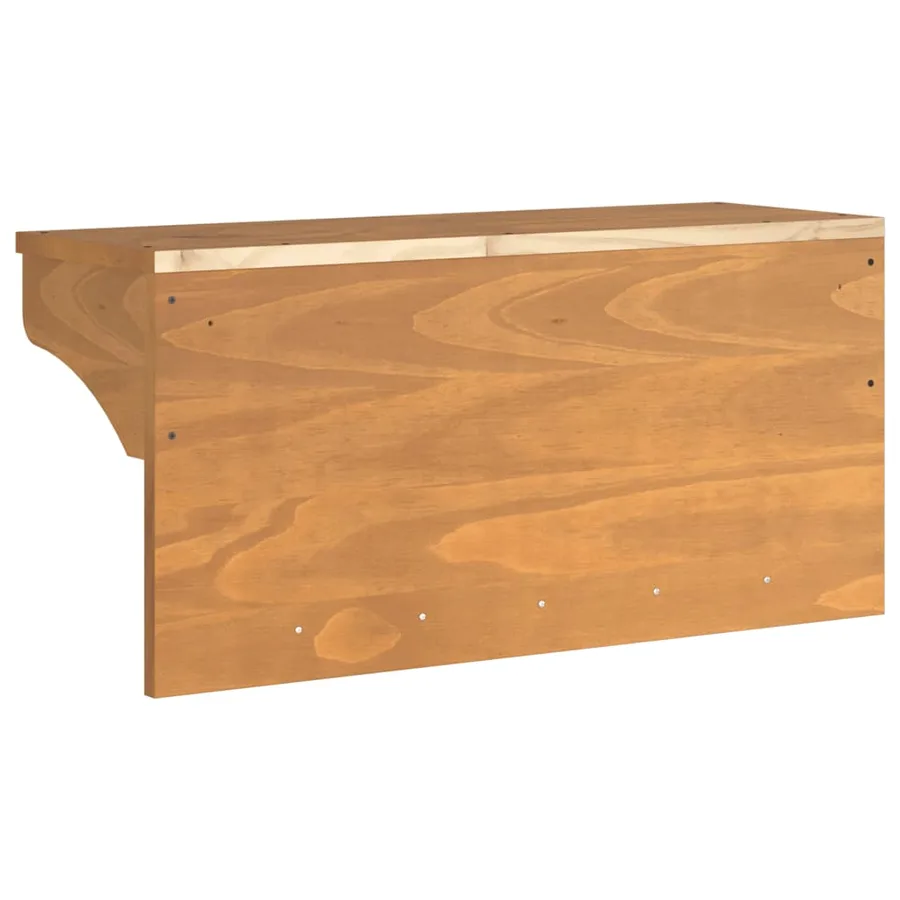 Porte-manteau mural SANDNES 87x30x42 cm bois massif pin - 7