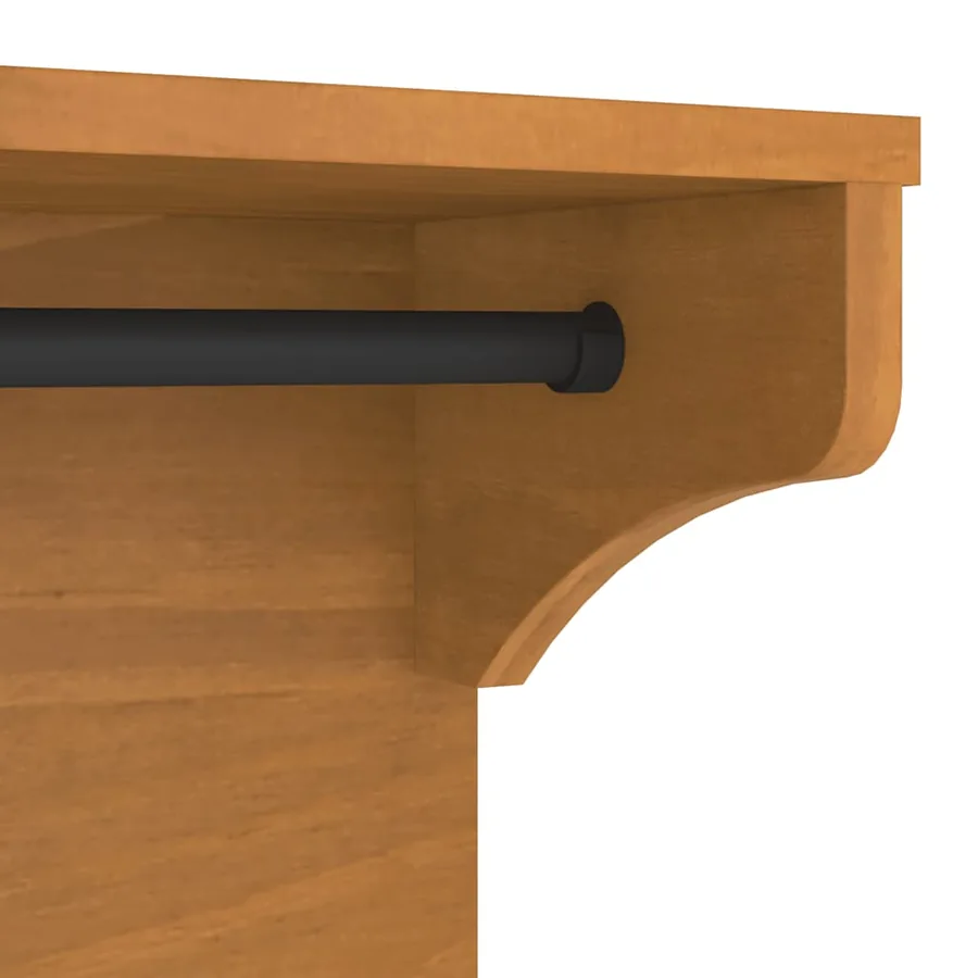 Porte-manteau mural SANDNES 87x30x42 cm bois massif pin - 8