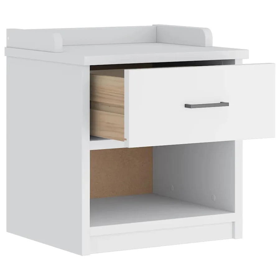 Banc de couloir SANDNES blanc 45x40x50 cm bois de pin massif - 5