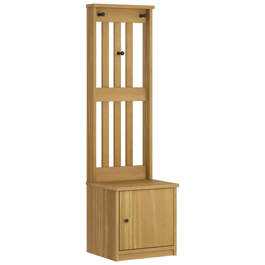 Portemanteau SANDNES 45x40x159,5 cm bois massif pin - 2