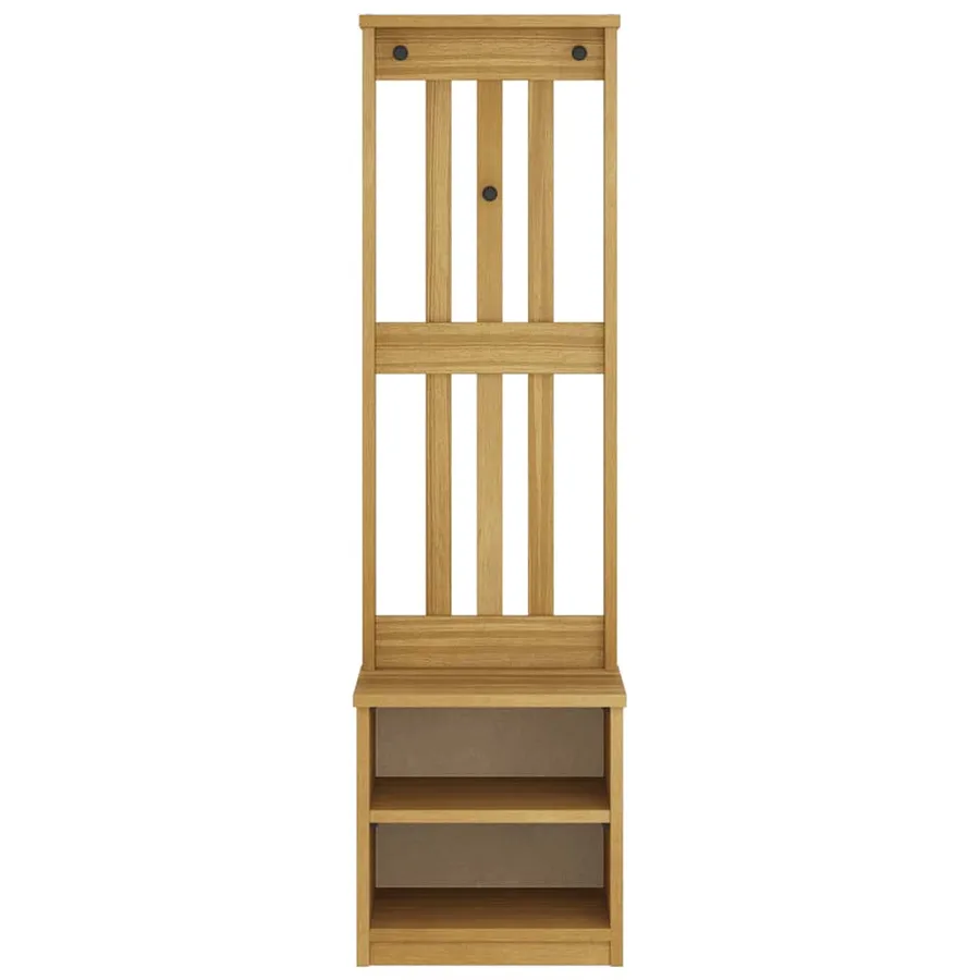 Portemanteau SANDNES 45x40x159,5 cm bois massif pin - 5