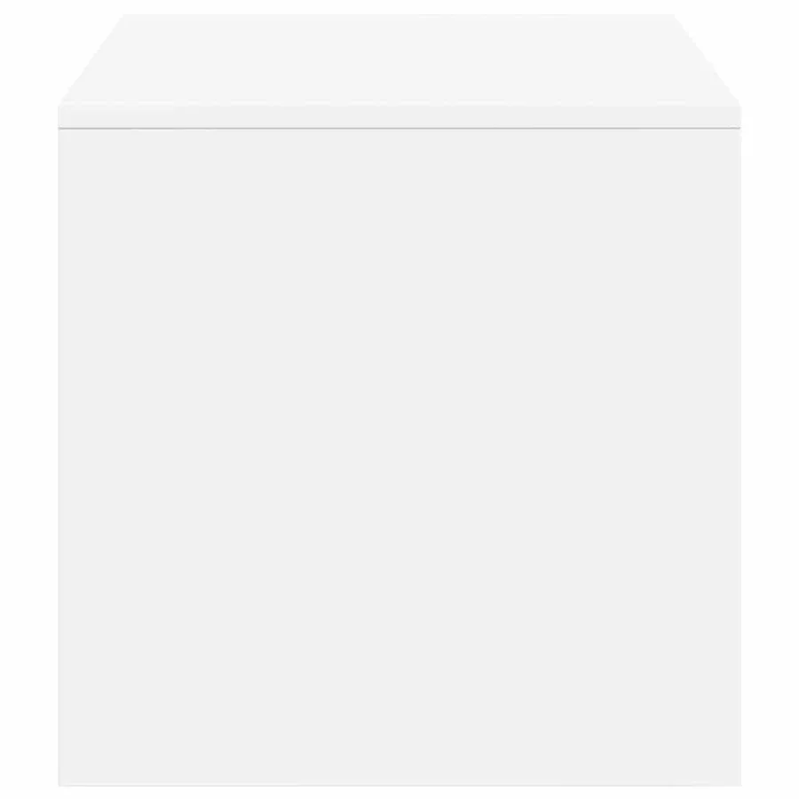 Meuble TV Blanc 100 x 40 x 40 cm Aggloméré - 6