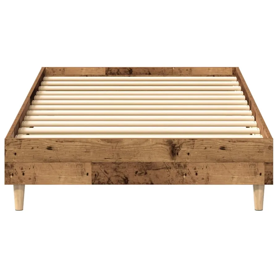 Cadre de lit sans matelas vieux bois 90x190 cm bois ingénierie - 5
