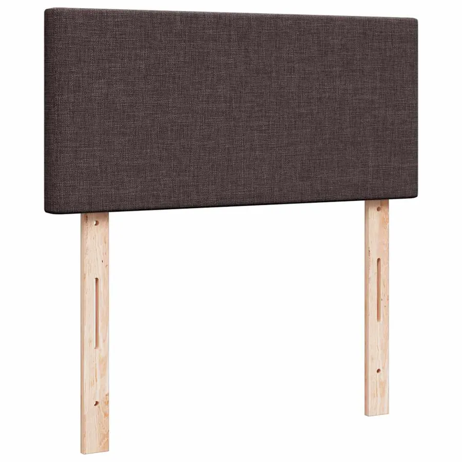 Sommier à lattes de lit avec matelas Marron foncé 90x200 cm - 12