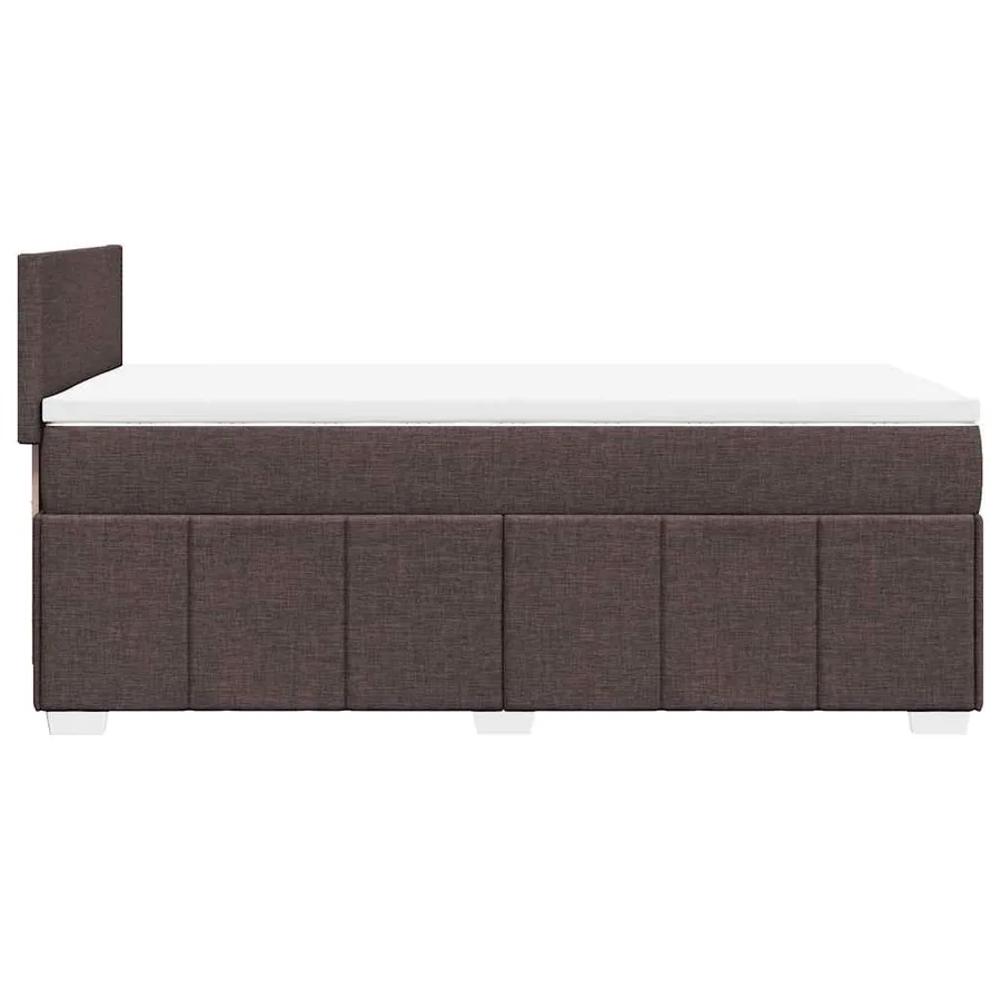 Sommier à lattes de lit avec matelas Marron foncé 90x200 cm - 7