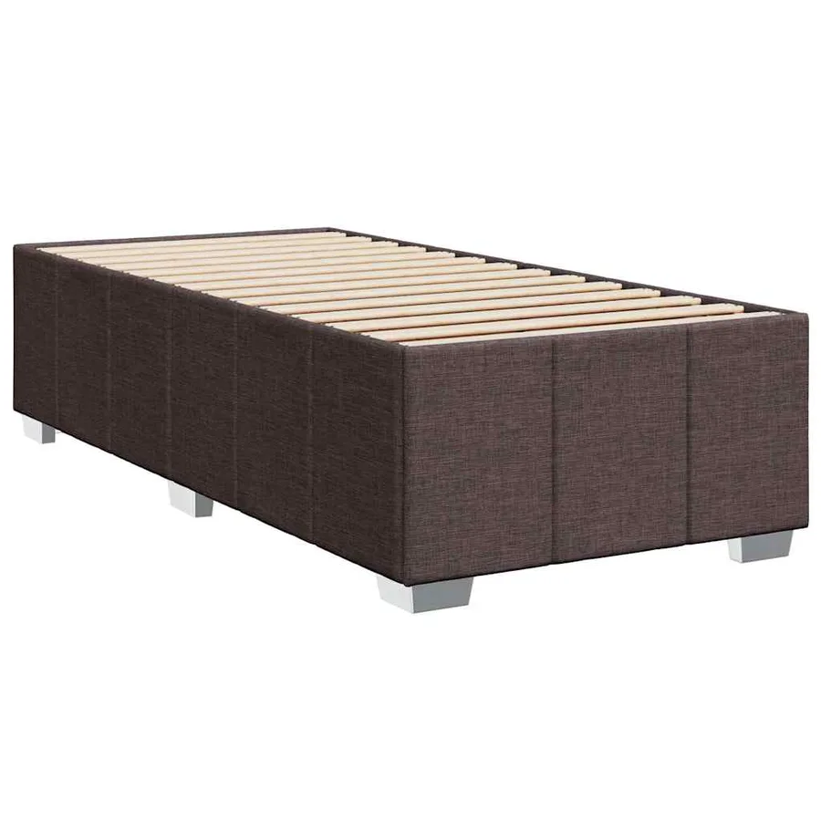 Sommier à lattes de lit avec matelas Marron foncé 90x200 cm - 9