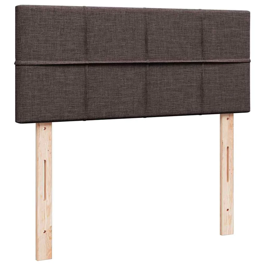 Sommier à lattes de lit avec matelas Marron foncé 90x200 cm - 7