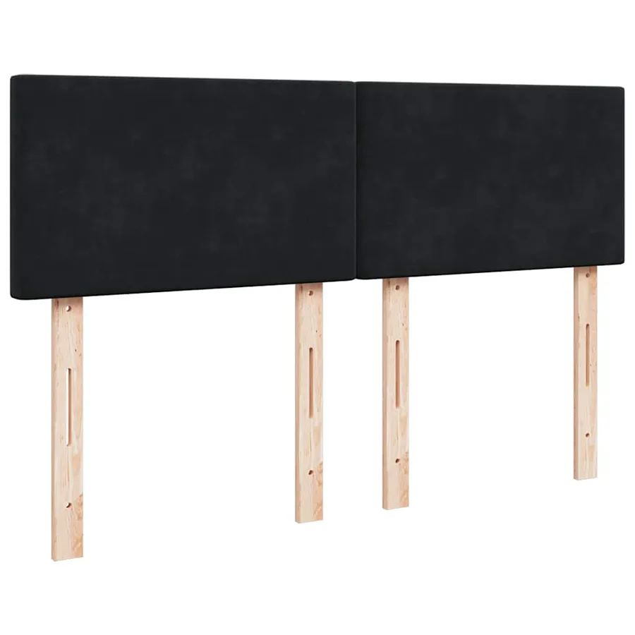 Cadre de lit ottoman avec matelas noir 140x200 cm velours - 11